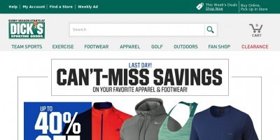 dickssportinggoods.com reviews